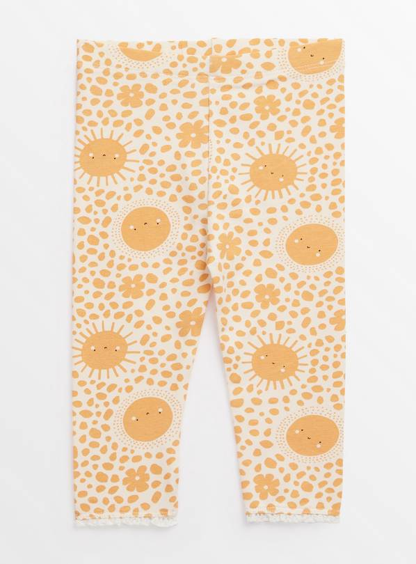 Orange Sun Print Leggings 6-9 months